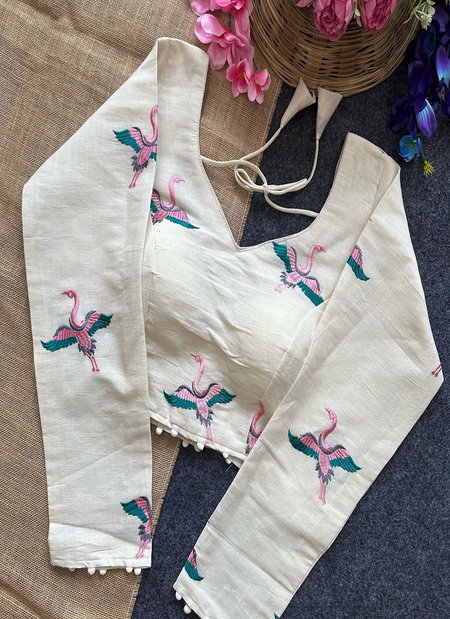 Ruhi Designer Pure Khadi Cotton Blouses Wholesale In India